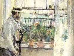 Eugene Manet by Berthe Morisot