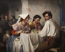 In A Roman Osteria by Carl Bloch (1866)