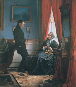 The Artist’s Parents, Mr. and Mrs. J. P. Bloch in Their Sitting Room, By Carl Bloch