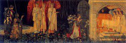 The Vision of The Holy Grail Tapestry by William Morris
