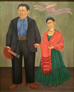 Frida and Diego Rivera or Frida Kahlo and Diego, by Frida Kahlo (1931)