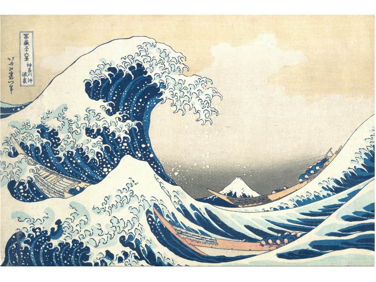 The Great Wave Off Kanagawa by Japanese Artist Hokusai (1790-1849)