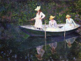 La Barque a Giverny by Claude Monet (1887)
