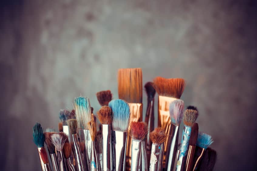 Different Types of Artist Painting Brushes