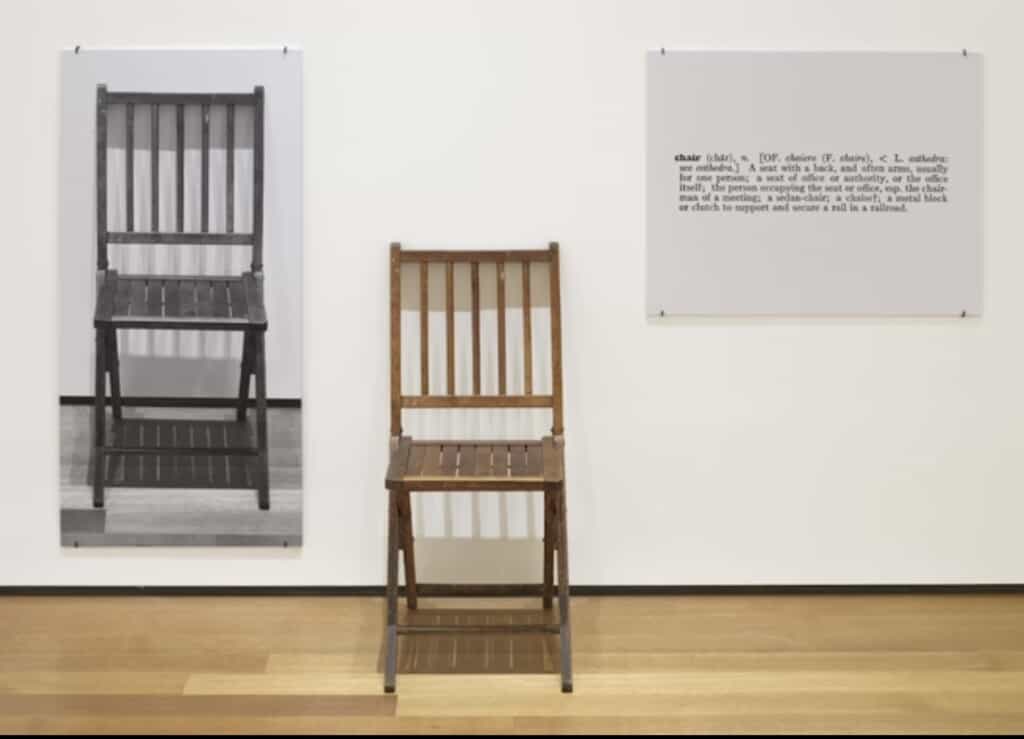 Joseph Kosuth, One and Three Chairs, (1965)