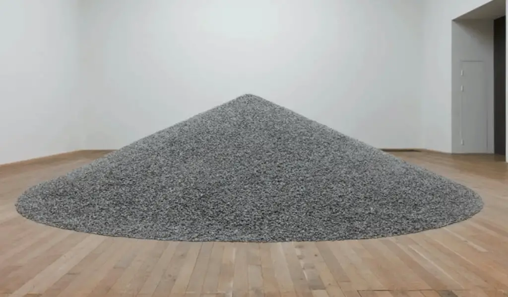 A pile of porcelain sunflower seeds by Ai Wei Wei