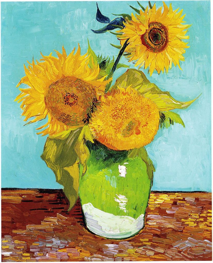 Three Sunflowers by Vincent van Gogh
