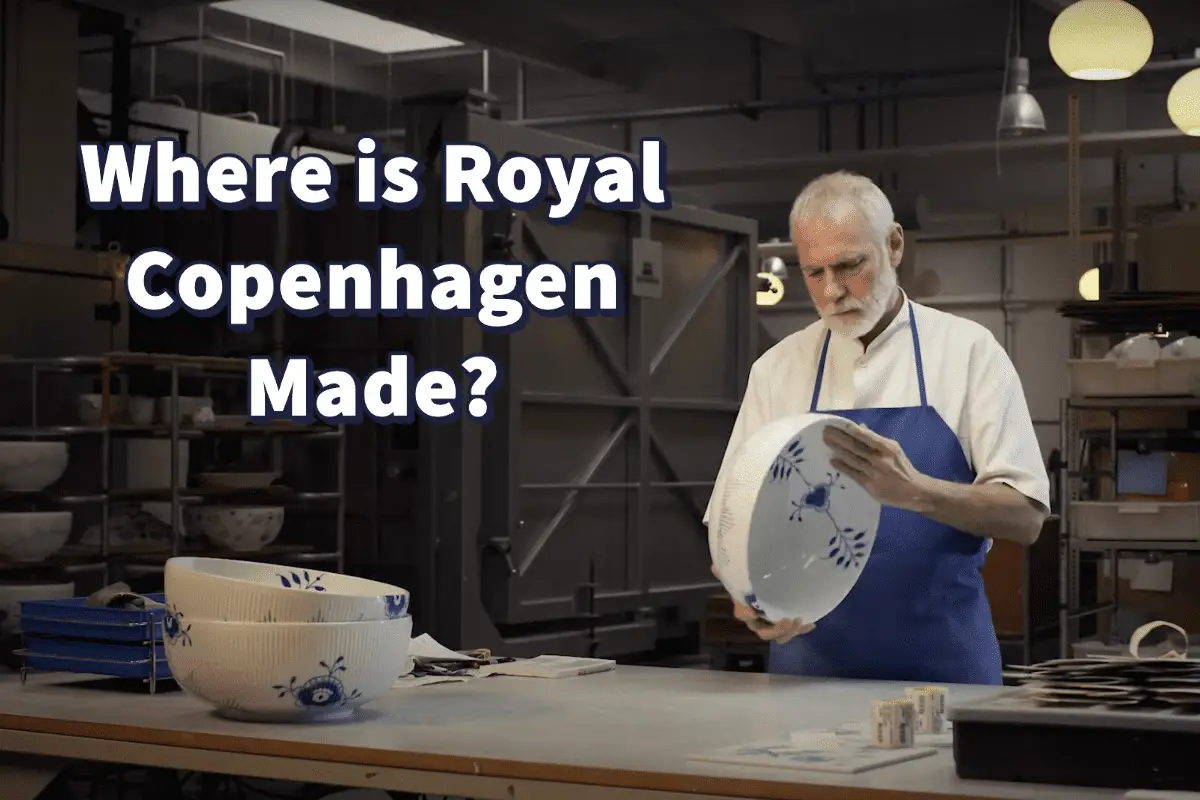 An old man checking the Royal Copenhagen Design