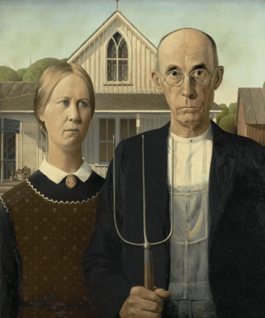 American Gothic (1930) by Grant Wood