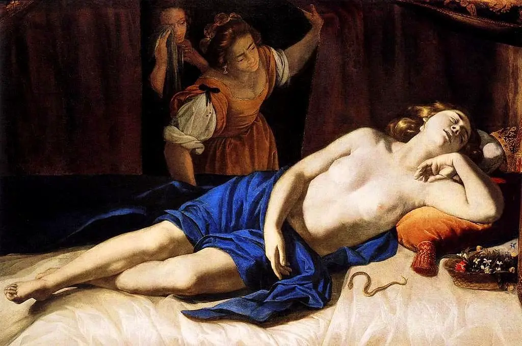 Cleopatra (1633-1635) By Artemisia Gentileschi 