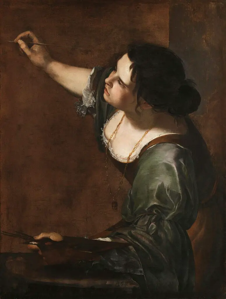 Self-Portrait As The Allegory Of Painting (1638, 1639) By Artemisia Gentileschi 