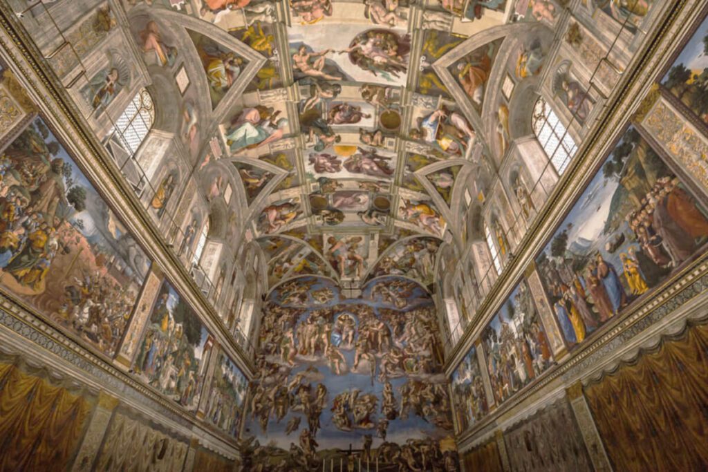 Sistine Chapel Ceiling Paint By Michelangelo