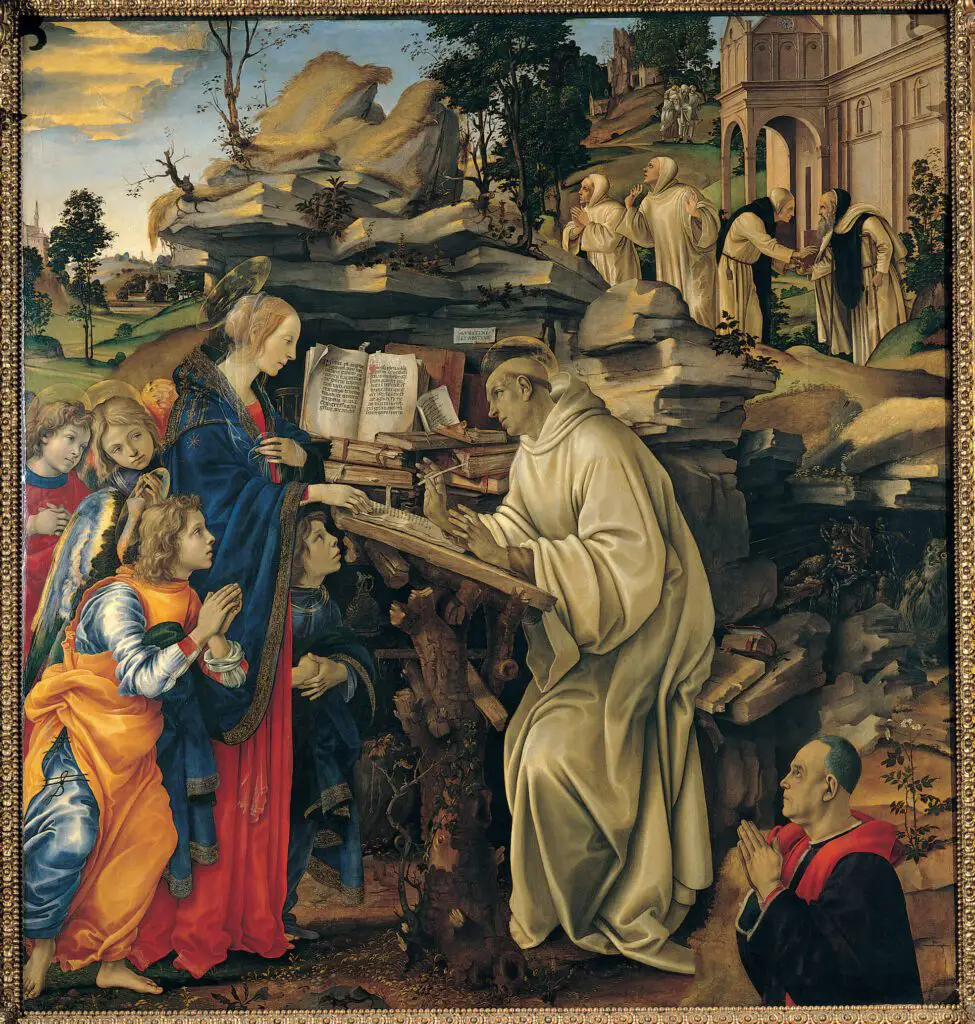 Virgin to St. Bernard (1485–1487)