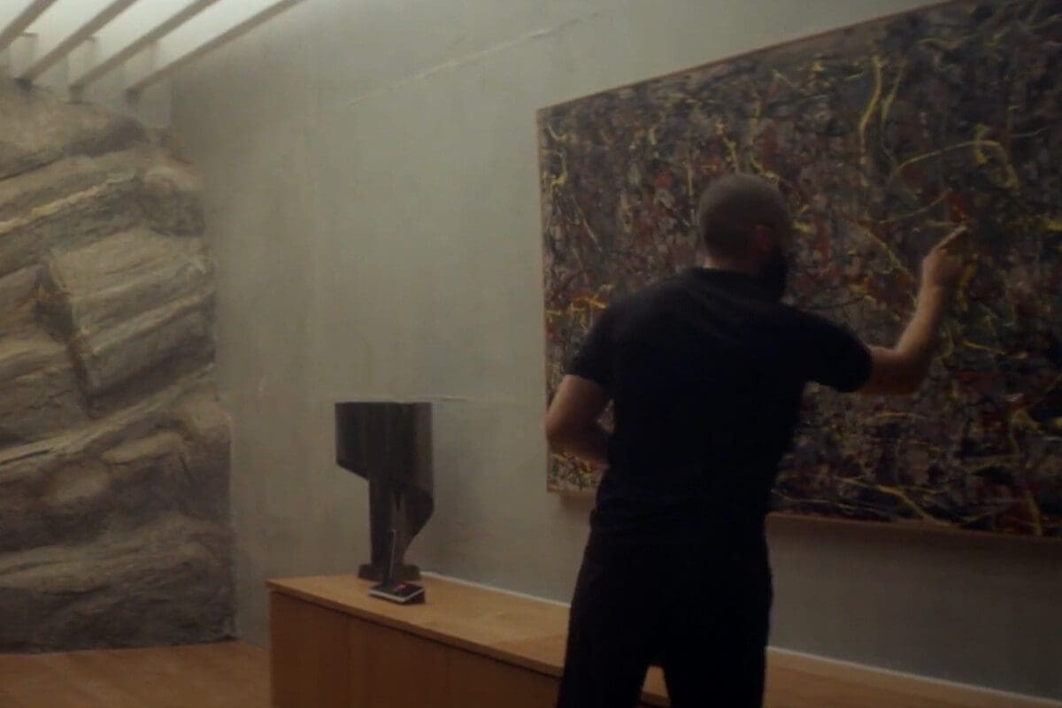 Did They Use An Original Jackson Pollock Painting In Ex Machina Or A