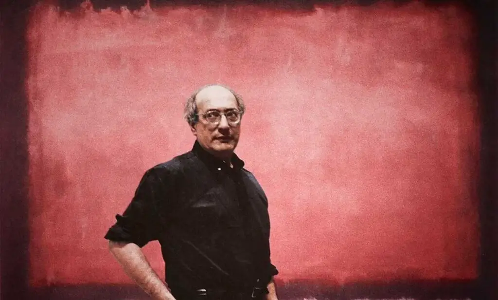 Mark Rothko With His Painting
