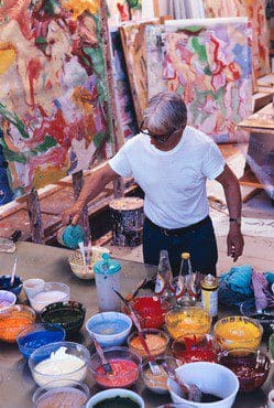 Willem De Kooning At His Studio