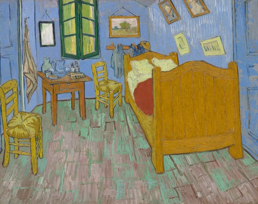 The Bedroom, 1889 By Vincent Van Gogh At The The Art Institute Of Chicago