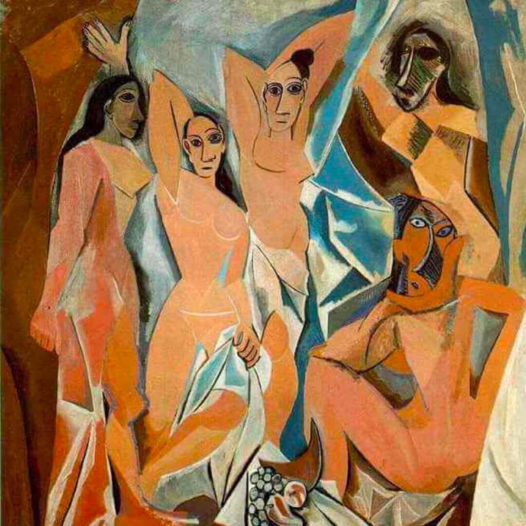 Les Demoiselles d'Avignon,1907 By Pablo Picasso