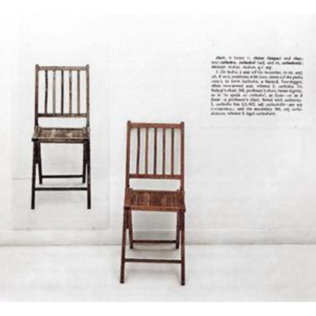 One And Three Chairs (1965) By Joseph Kosuth
