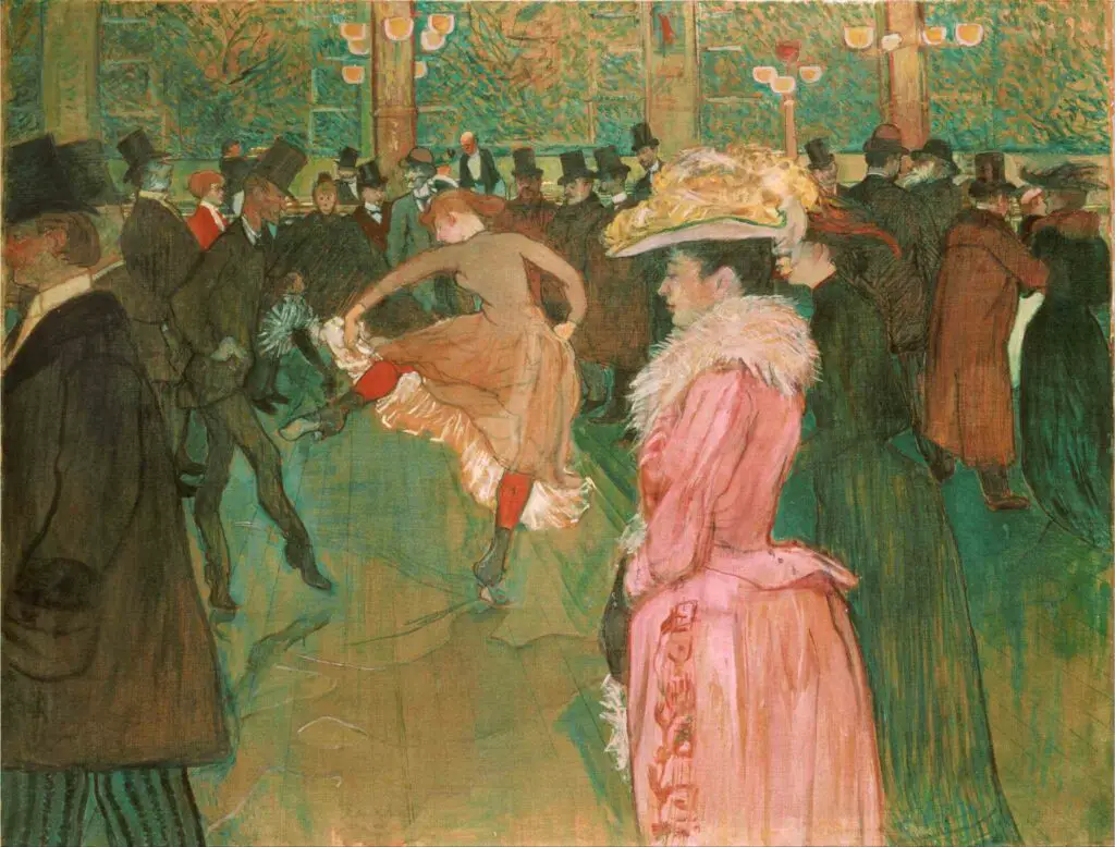 At the Moulin Rouge - The Dance By Henri De Toulouse-Lautrec