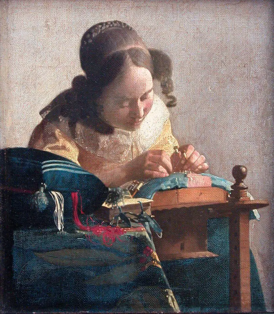 The Lacemaker (c. 1669-1670) by Johannes Vermeer