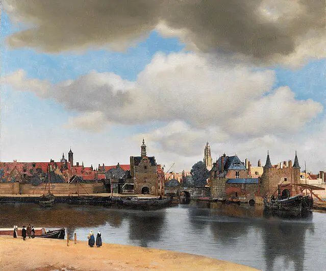 View of Delft (c. 1660-1661) by Johannes Vermeer