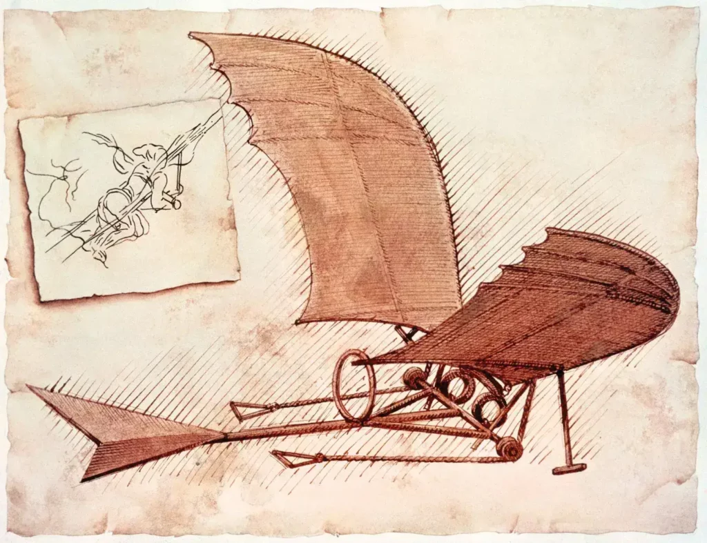 Flying Machine (Ornithopter) By Leonardo da Vinci