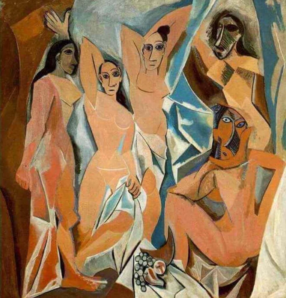 Les Demoiselles d'Avignon (1907) By Pablo Picasso