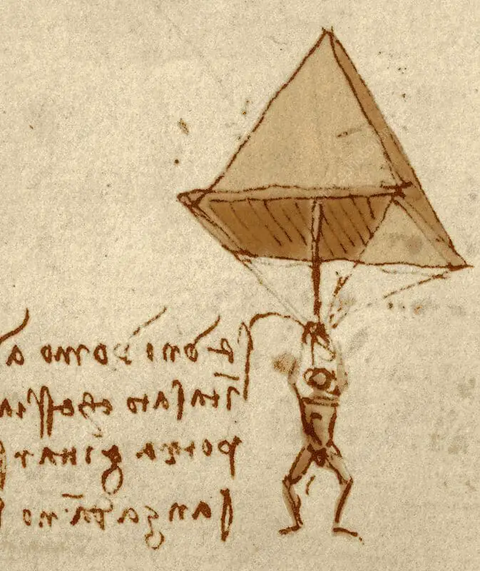 Parachute By Leonardo da Vinci