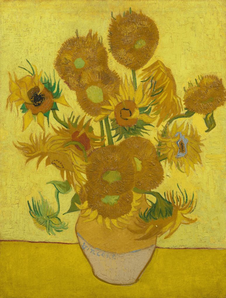 Sunflowers, 1889 By Vincent van Gogh