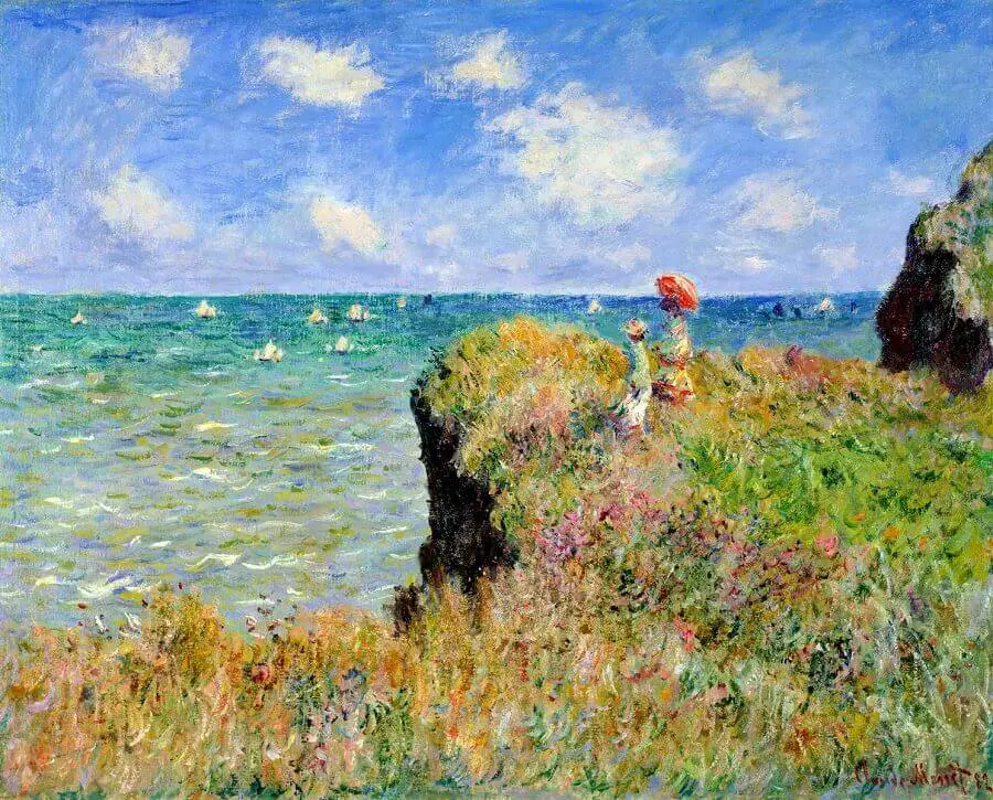 The Cliff Walk At Pourville - 1882 By Claude Monet