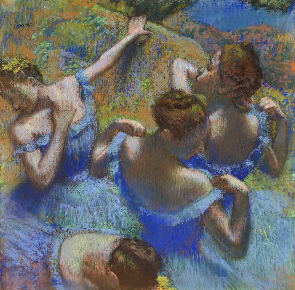 Blue Dancers (1897) By Edgar Degas