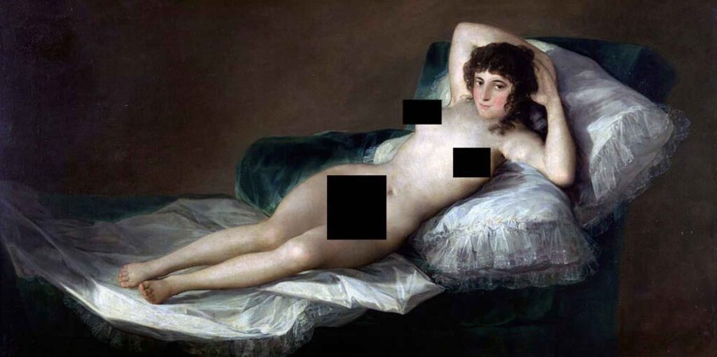 La Maja Desnuda (1797-1800) By Francisco Goya