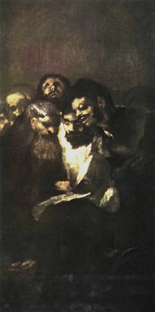 Men Reading, 1819 - 1823, By Francisco Goya 