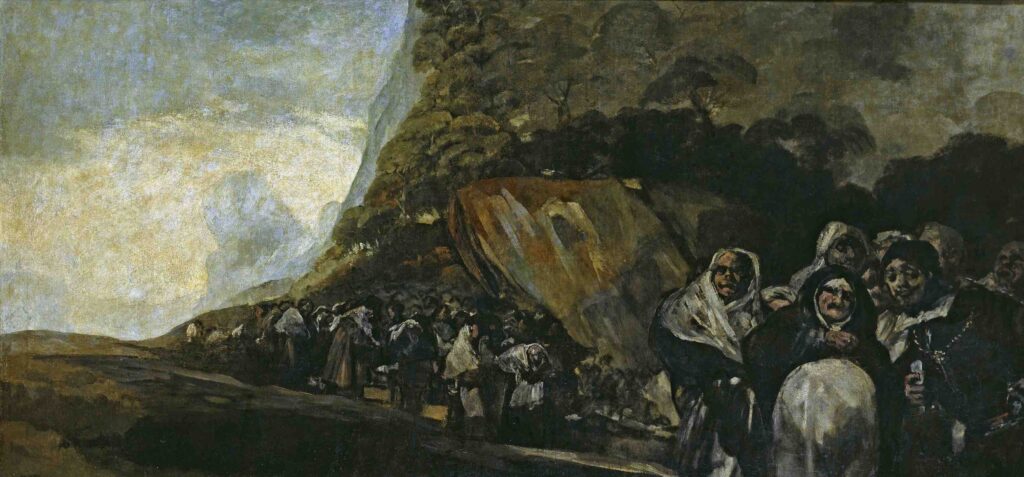 Pilgrimage to the Fountain of San Isidro, 1821 - 1823, By Francisco Goya
