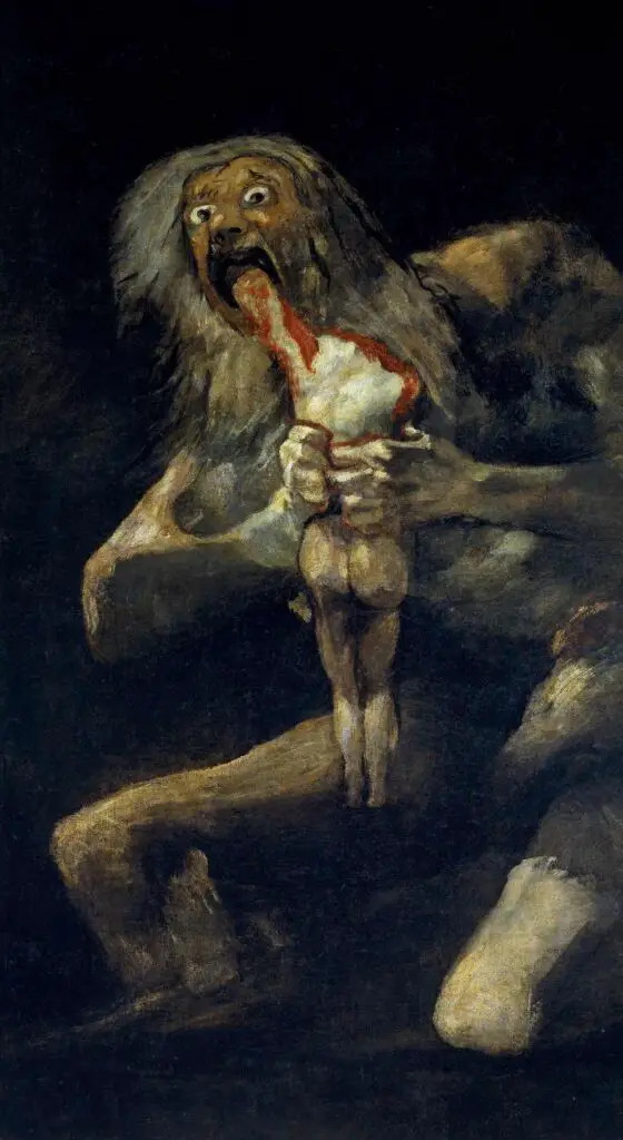 Saturn Devouring His Son (1819-1823) By Francisco Goya