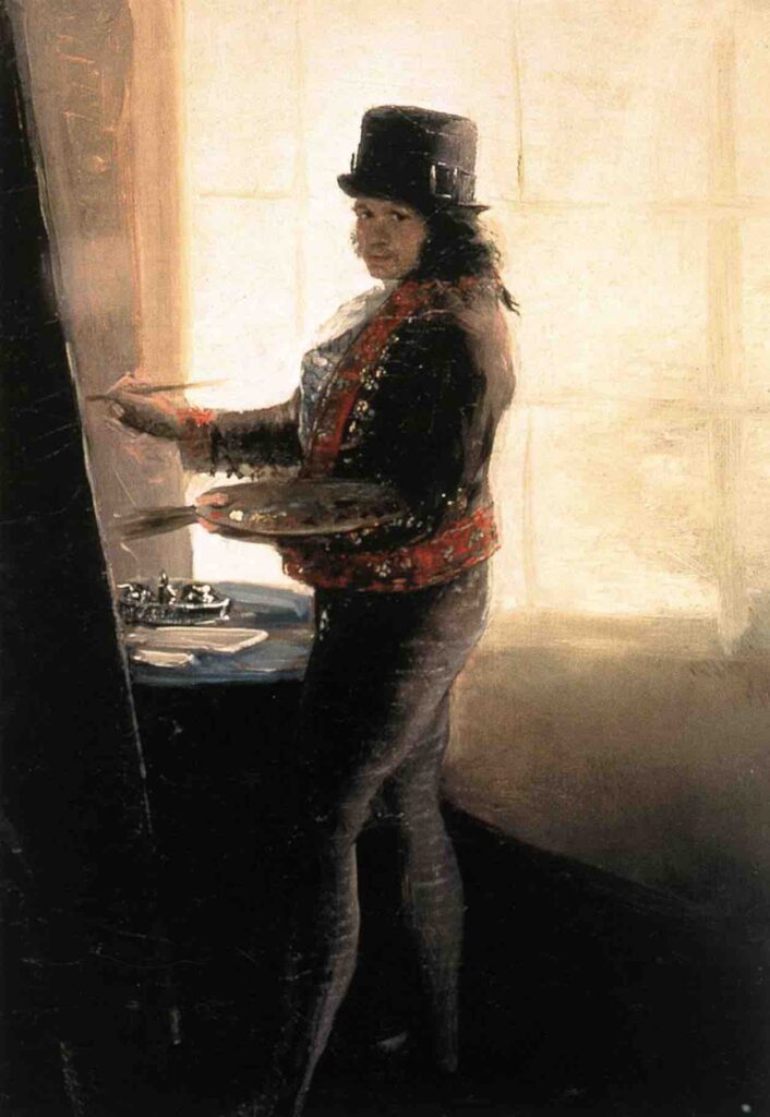 Self-portrait in the Workshop (1790-1795) By Francisco Goya