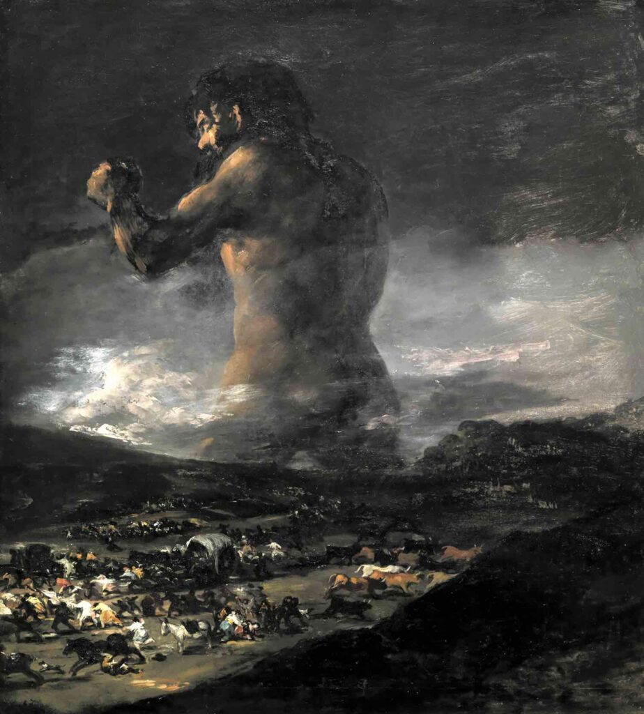 The Colossus (1808-1812) By Francisco Goya