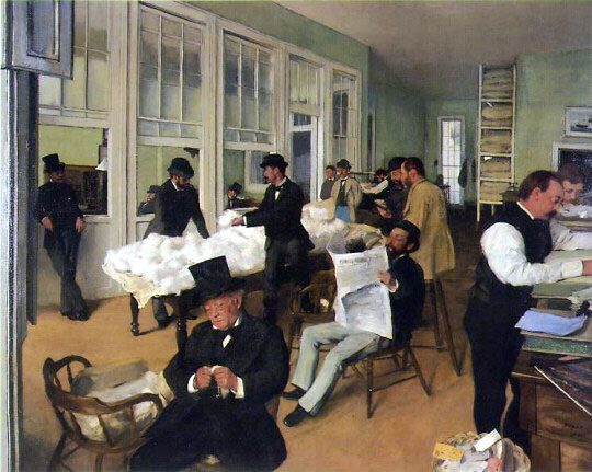 The Cotton Office In New Orleans (1873) By Edgar Degas