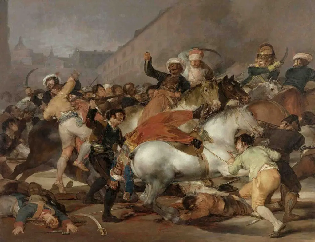 The Second of May 1808 (The Charge of the Mamelukes) (1814) By Francisco Goya