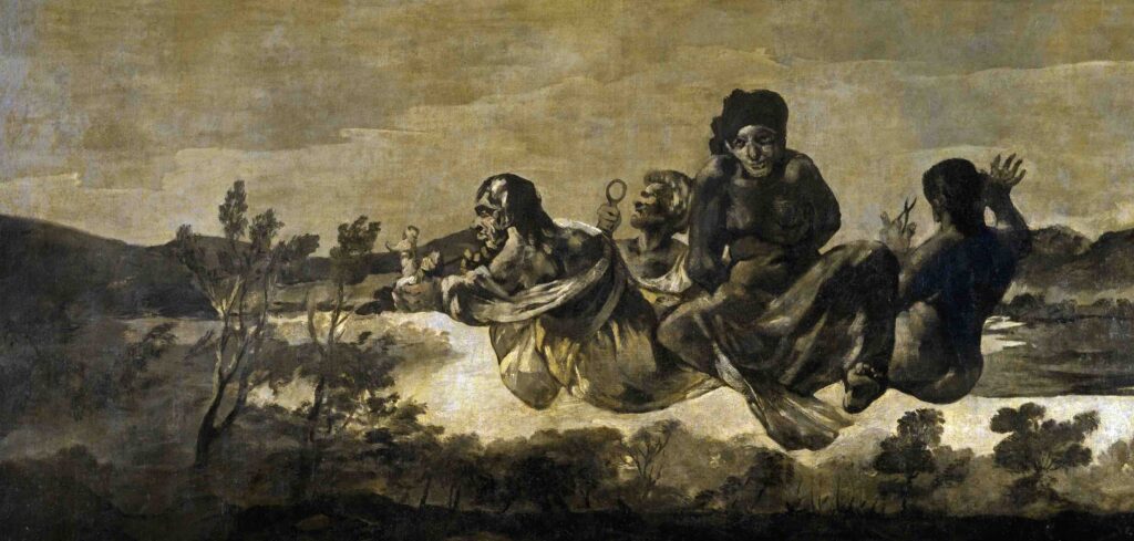 The Three Fates (Atropos) (1819–1823) By Francisco Goya