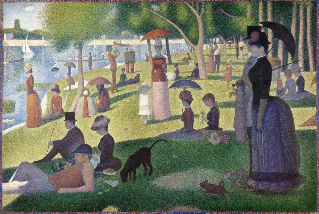 A Sunday Afternoon on the Island of La Grande Jatte (1886) By Georges Seurat