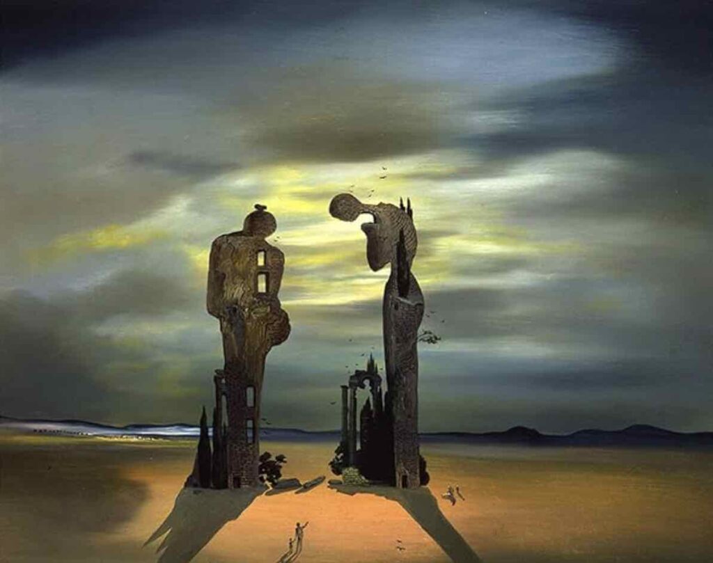 Archeological Reminiscence Millet's Angelus (1935) By Salvador Dali