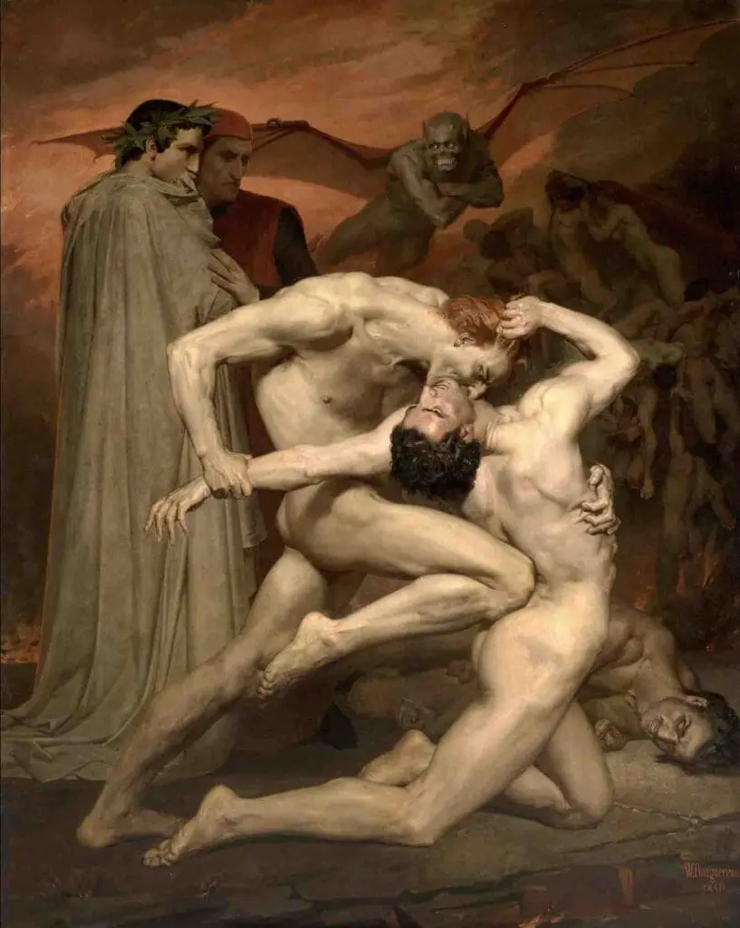 Dante and Virgil (1850) By William-Adolphe Bouguereau