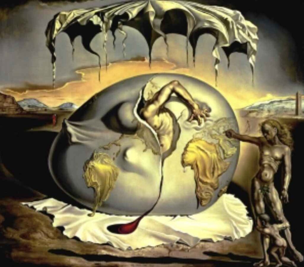 Geopoliticus Child Watching the Birth of the New Man (1943) By Salvador Dali