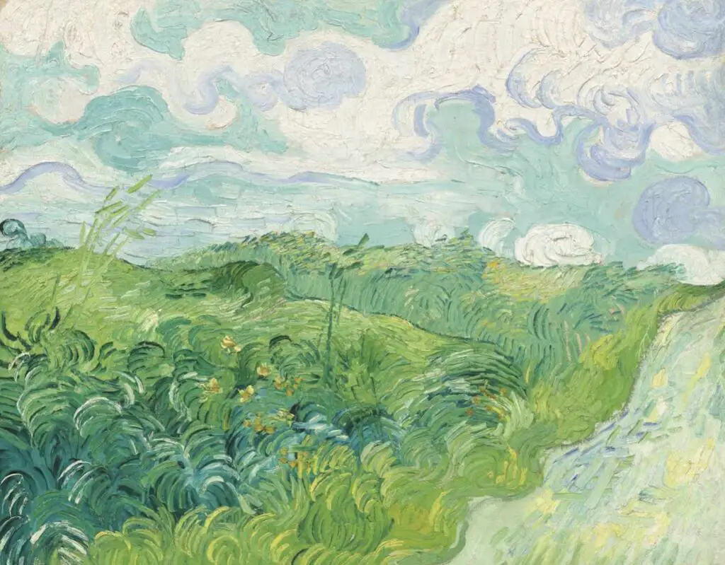 Green Wheat Fields, Auvers (1890) By Vincent Van Gogh