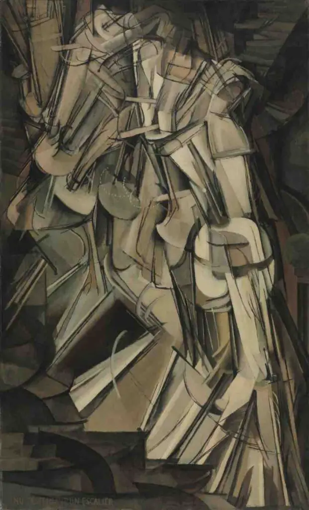 Nude Descending a Staircase, No. 2 (1912) By Marcel Duchamp