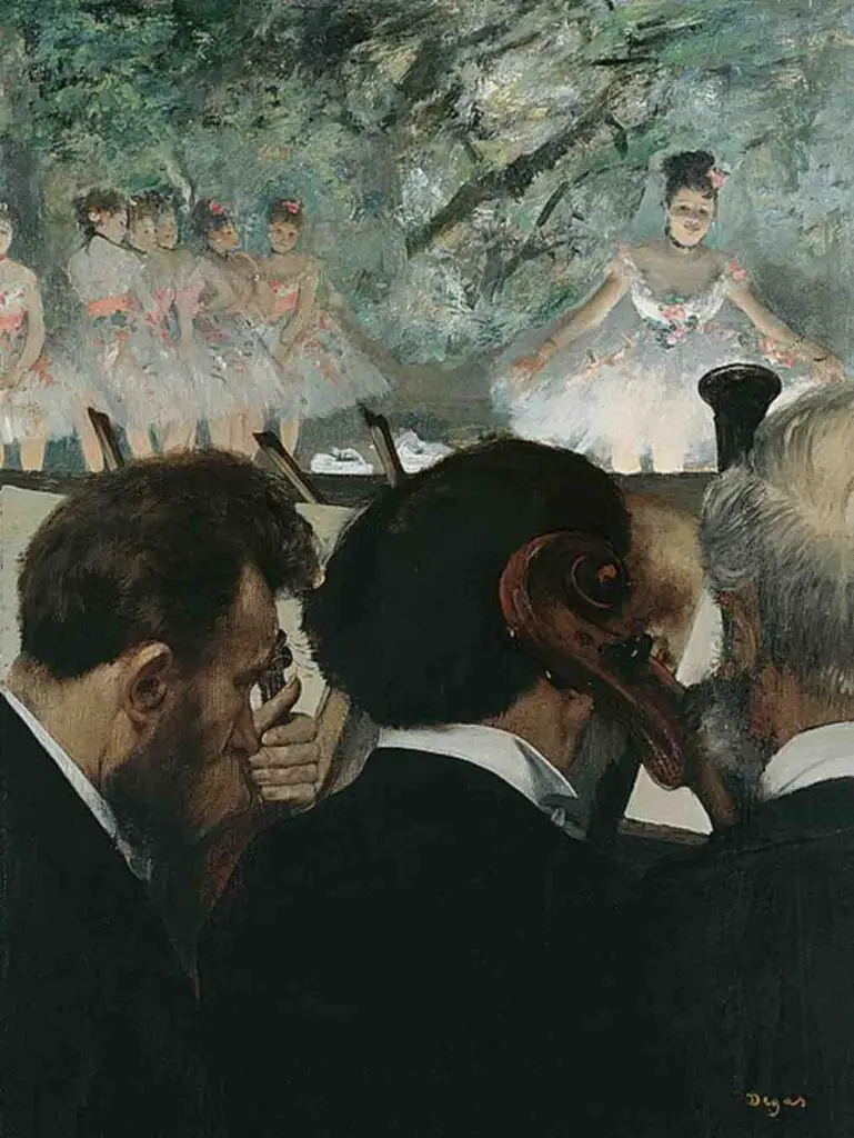 Orchestra Musicians (1872) By Edgar Degas