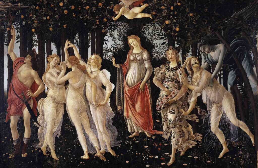 Primavera ( late 1470s or early 1480s) By Sandro Botticelli