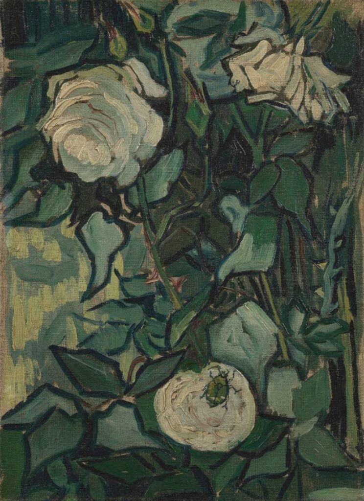 Roses (1889) By Vincent Van Gogh